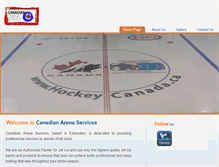 Tablet Screenshot of canadianarenaservices.com